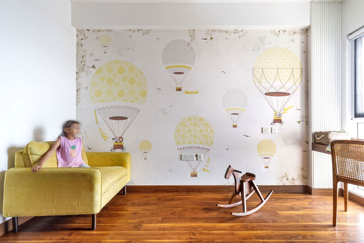 Daughter's play room of Mosaic House by Studio Sienna