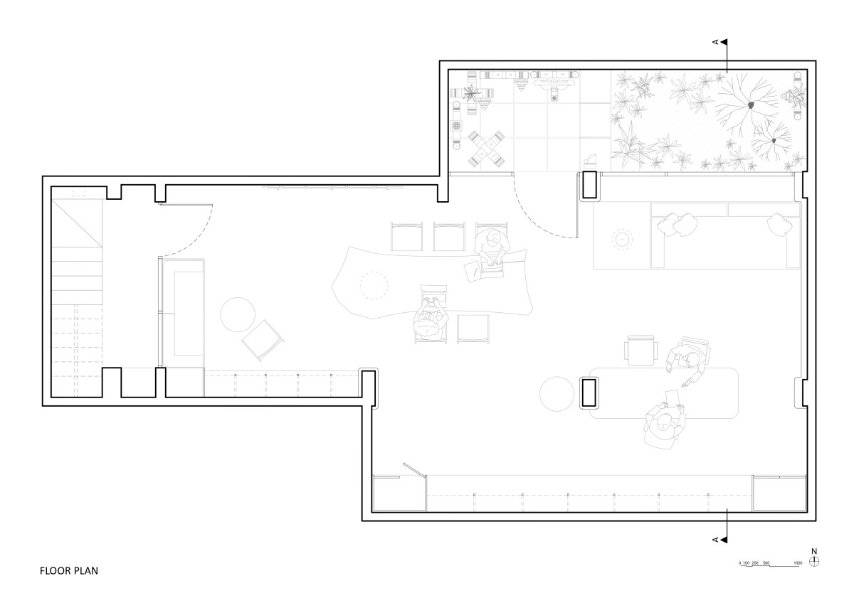 Floor Plan of Humanscape Design Studio by Humanscape
