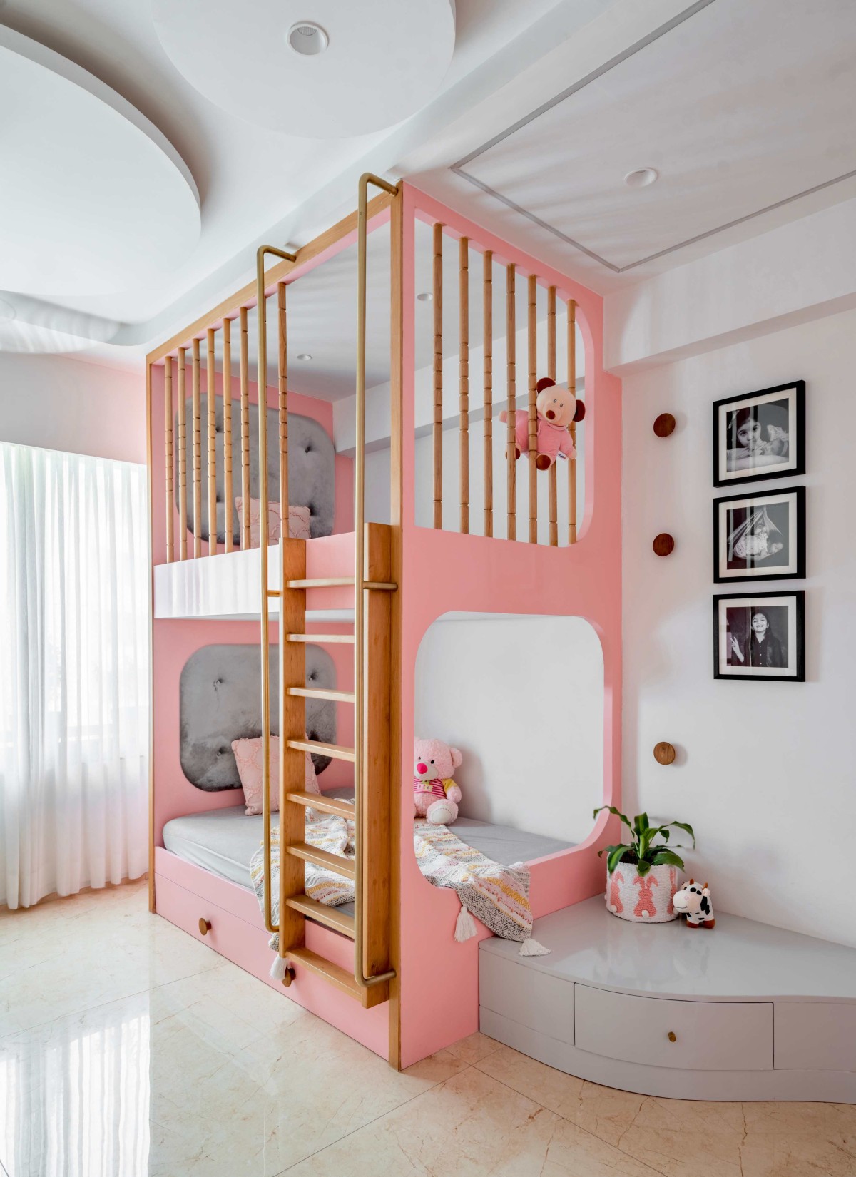 Daughters Bedroom of Apartment 801 by Neev Design Studio