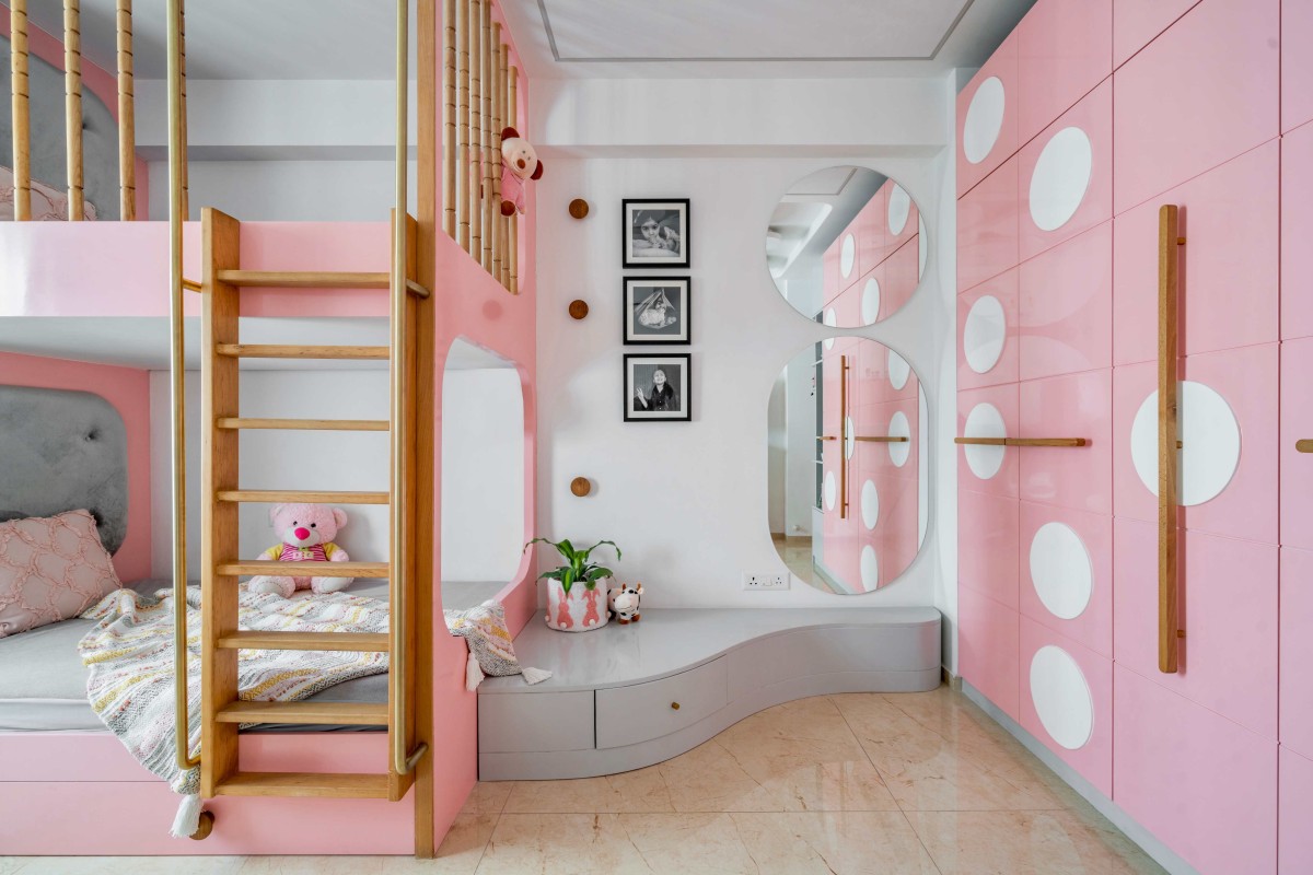 Daughters Bedroom of Apartment 801 by Neev Design Studio