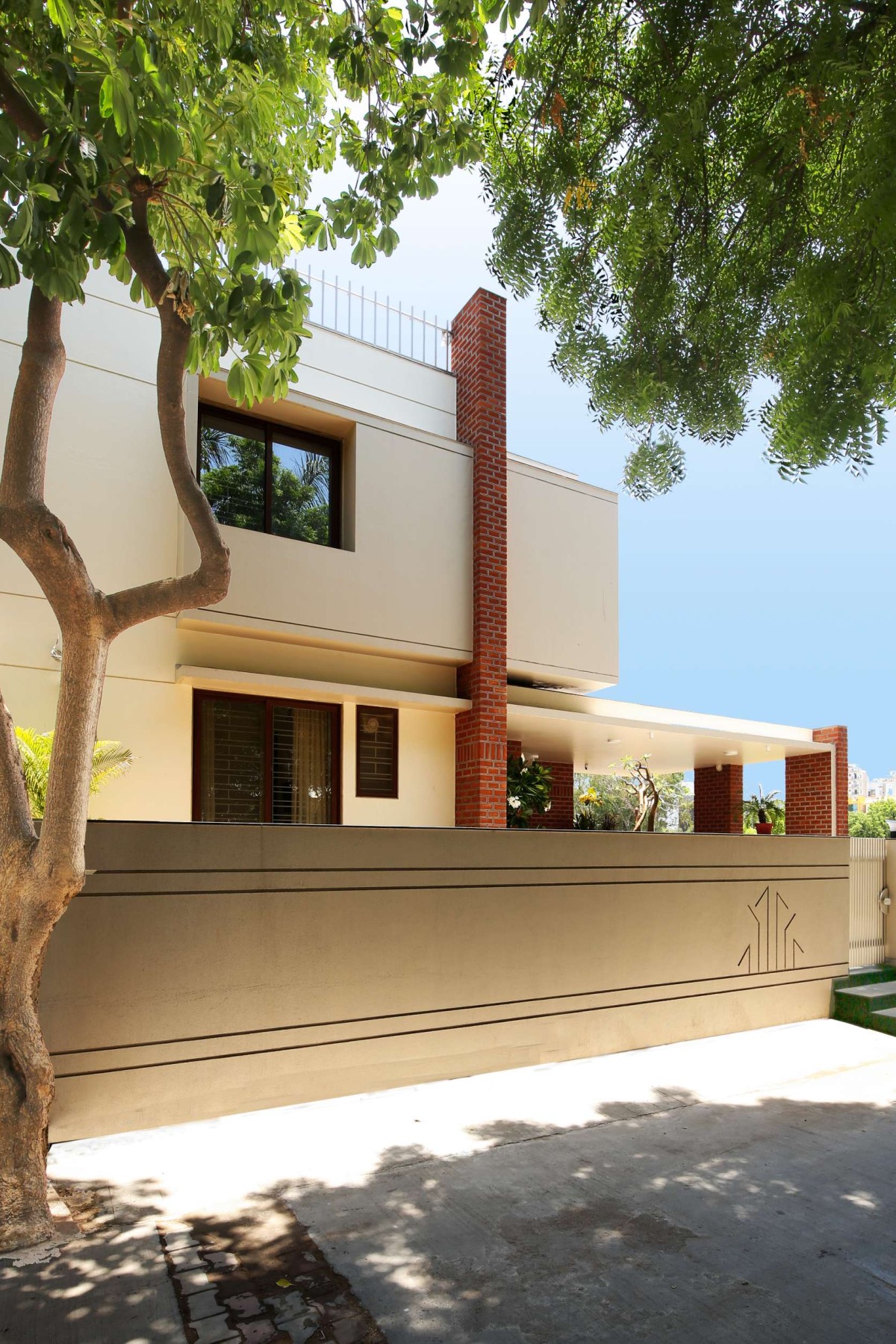 North Side View of Nandalaya Residence by Mandala Design Consortia