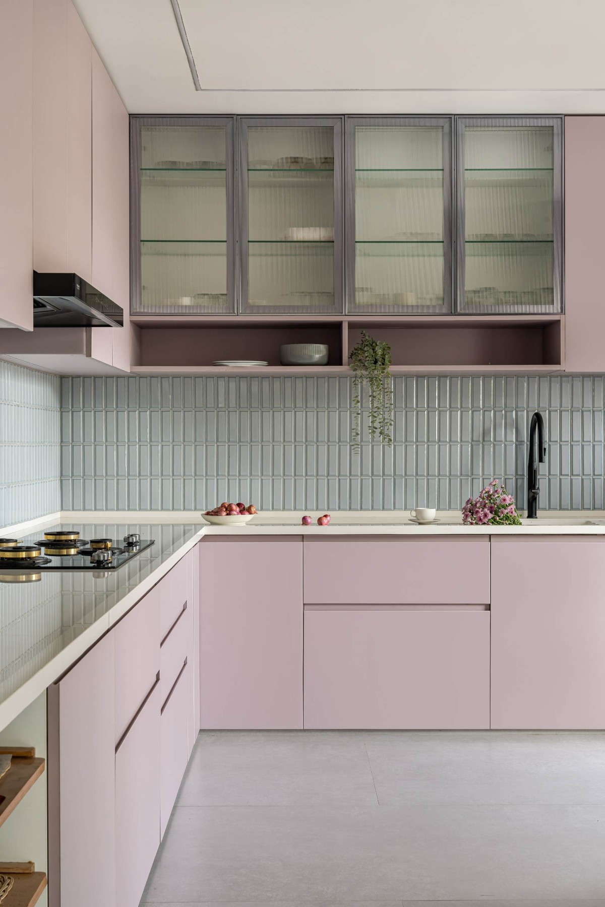 Kitchen of Greige House by LADLAB