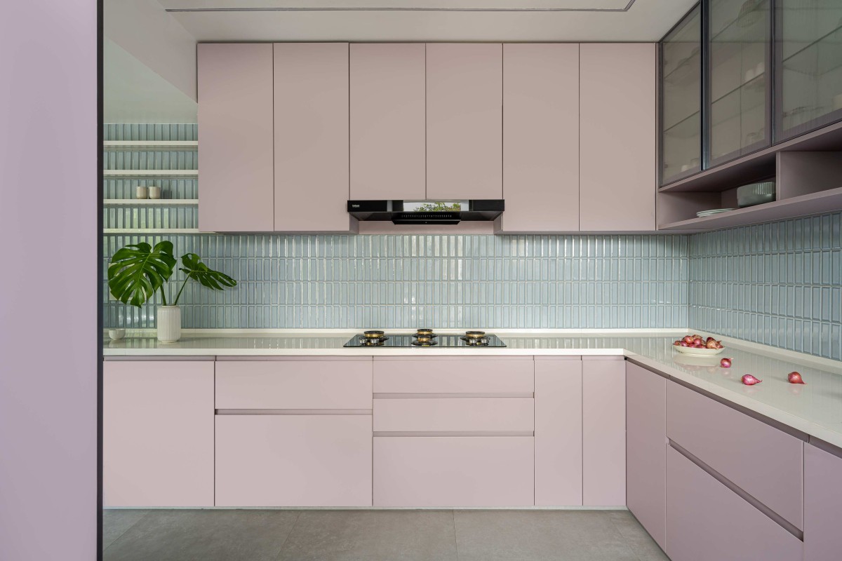 Kitchen of Greige House by LADLAB