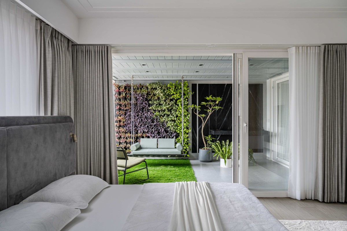 Bedroom of Greige House by LADLAB