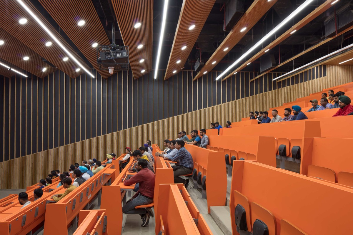 Interior view of Thapar University by Designplus Architecture and McCullough Mulvin Architects