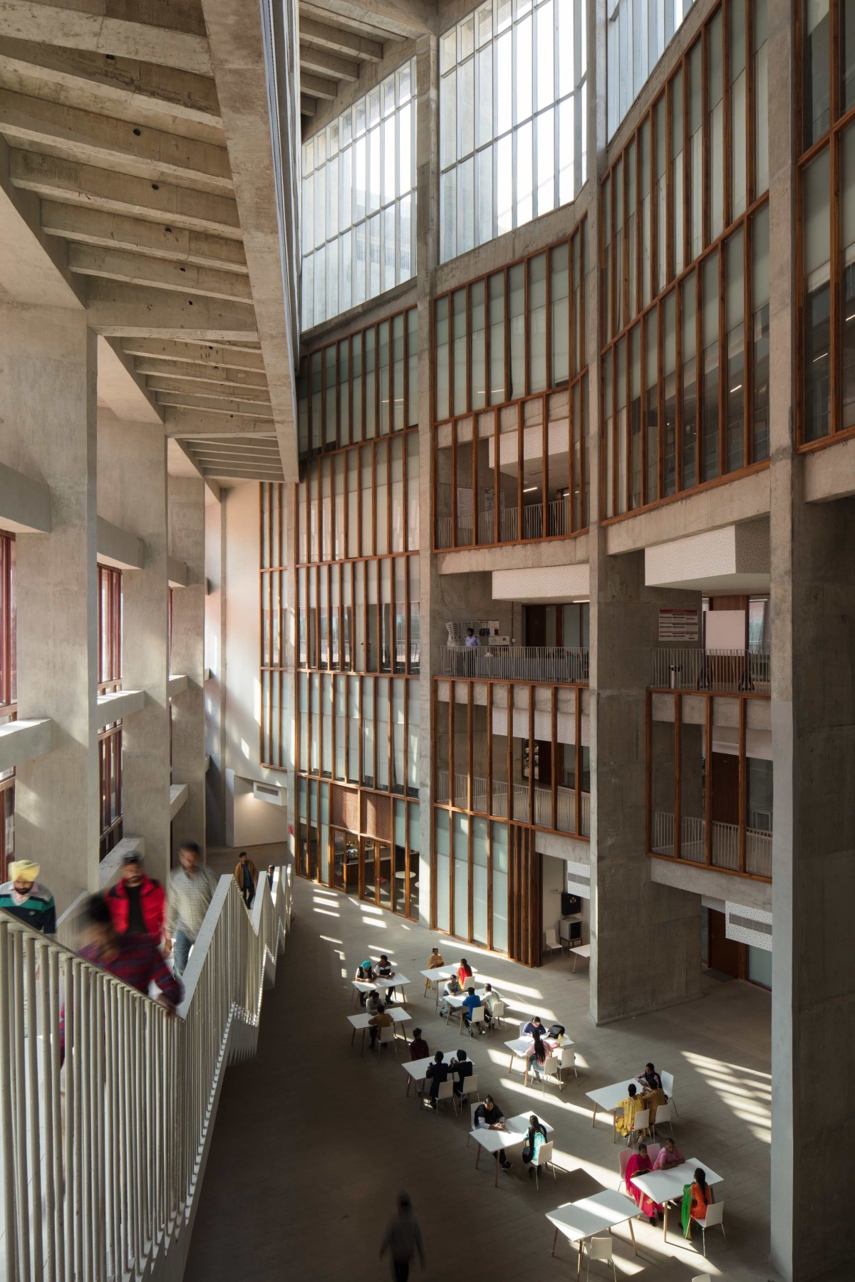 Interior view of Thapar University by Designplus Architecture and McCullough Mulvin Architects