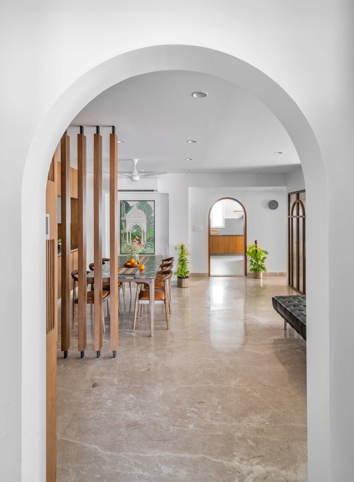 Foyer and Dining of Abode Of Hues by DNC Studio9