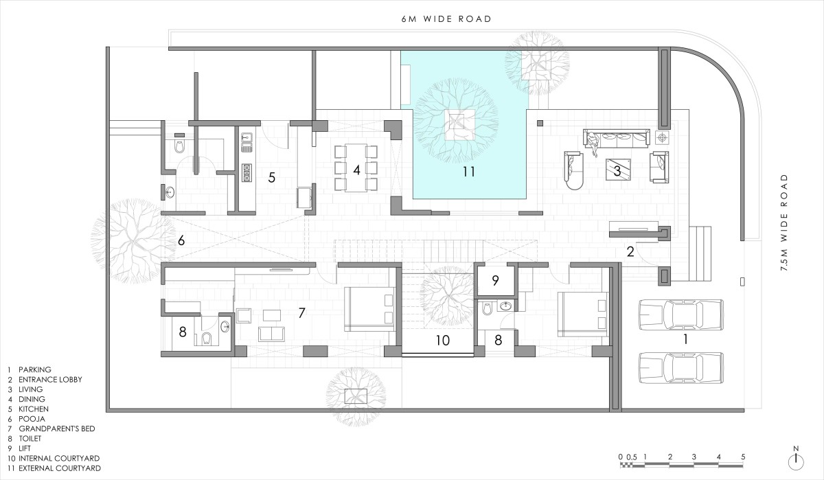 Ground Floor Plan of House of whimsy by Atelier Landschaft