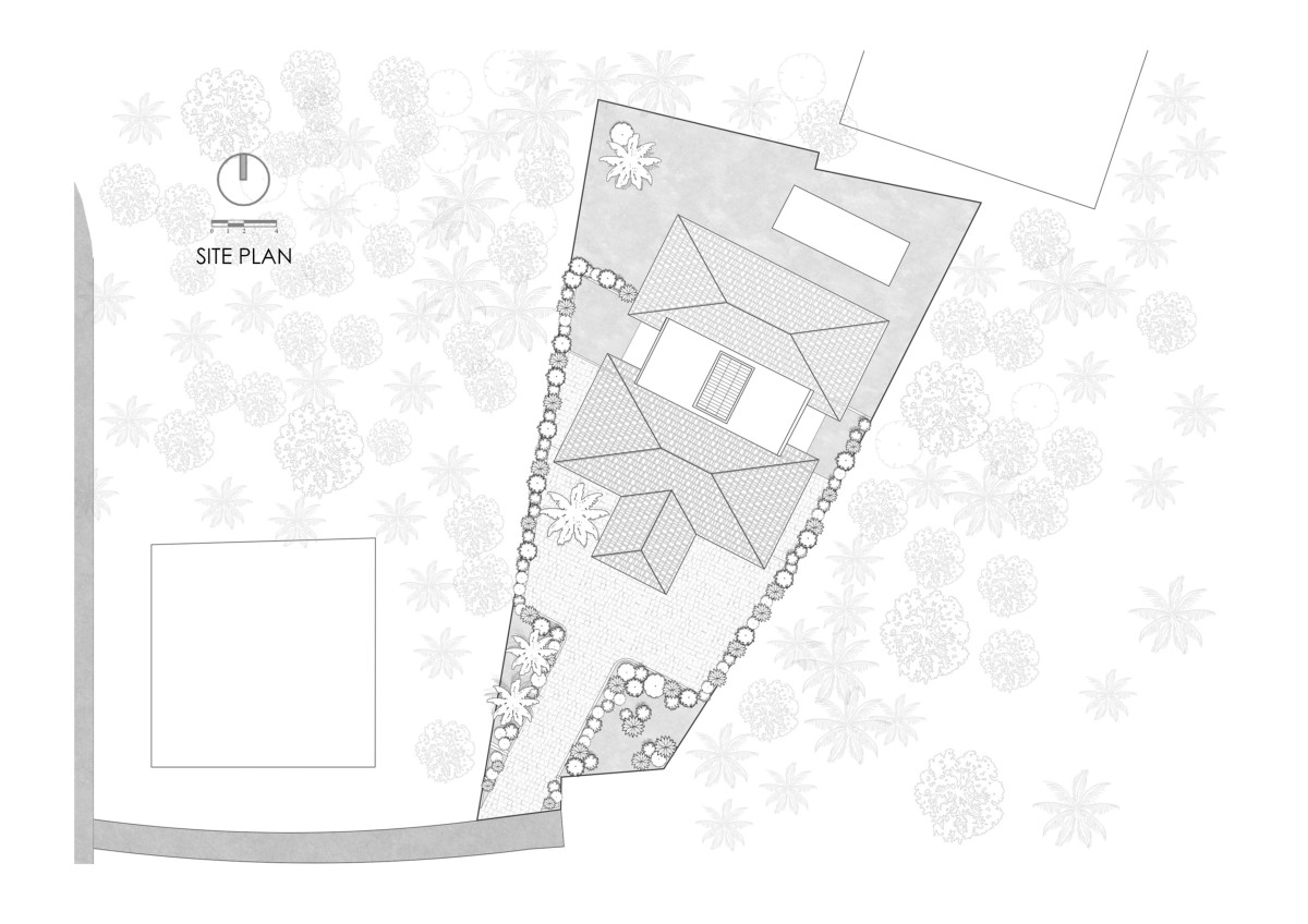 Site plan of Zikr by Barefoot Architects