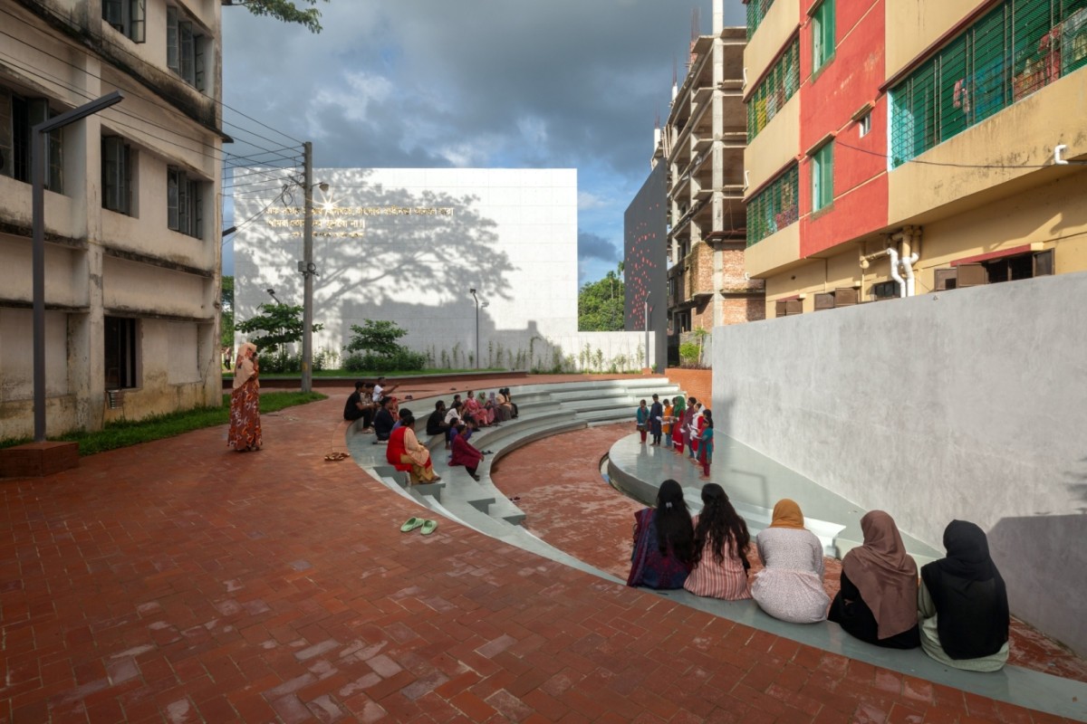 Open-Air Theater of Feni College Boddhobhumi Sritisthombho Complex by Vector Plinth