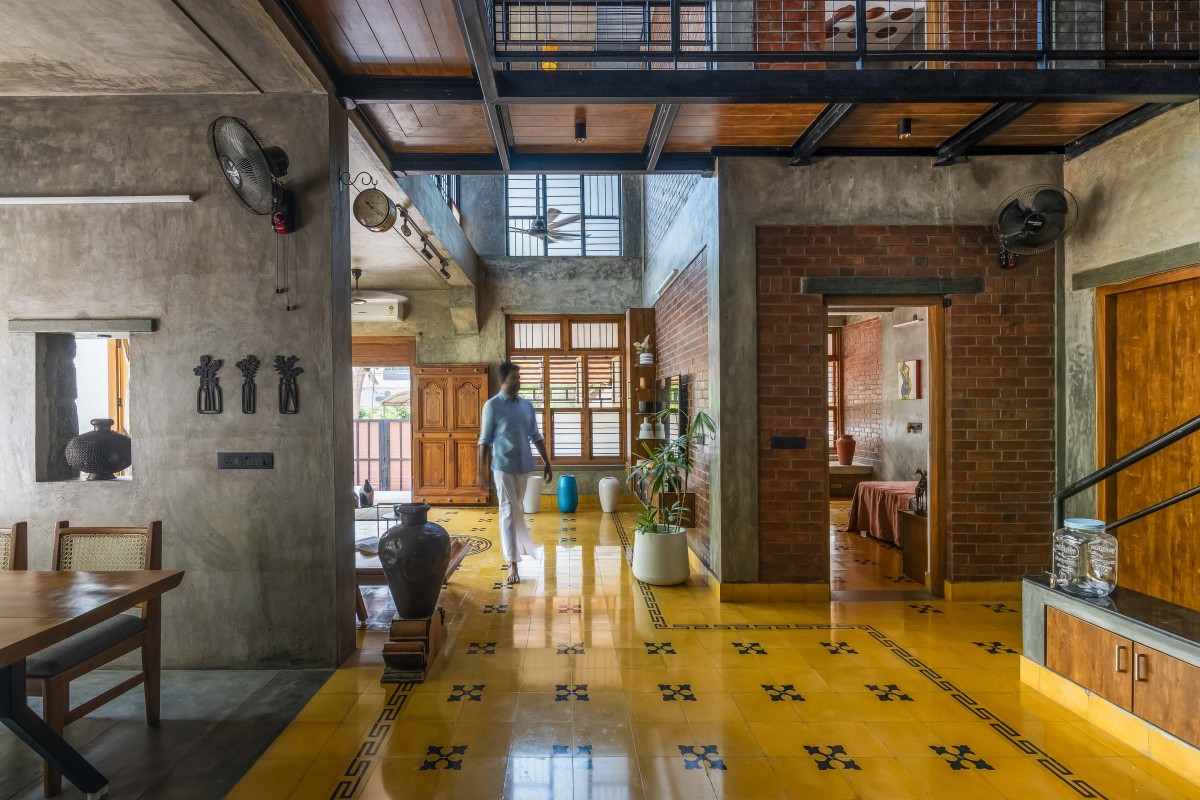 Passage of Brick Veedu by Onebulb Architecture