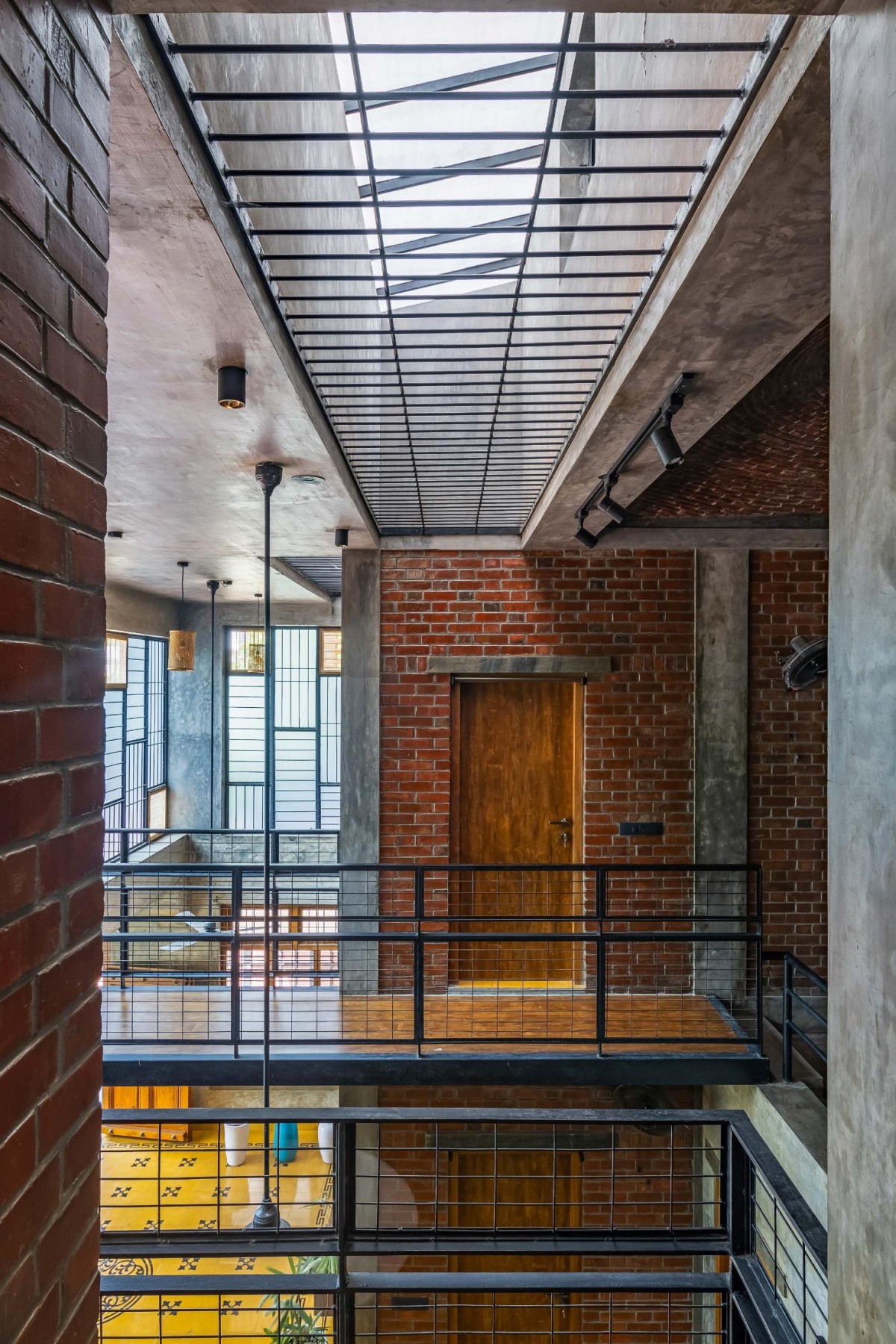 First floor view of Brick Veedu by Onebulb Architecture