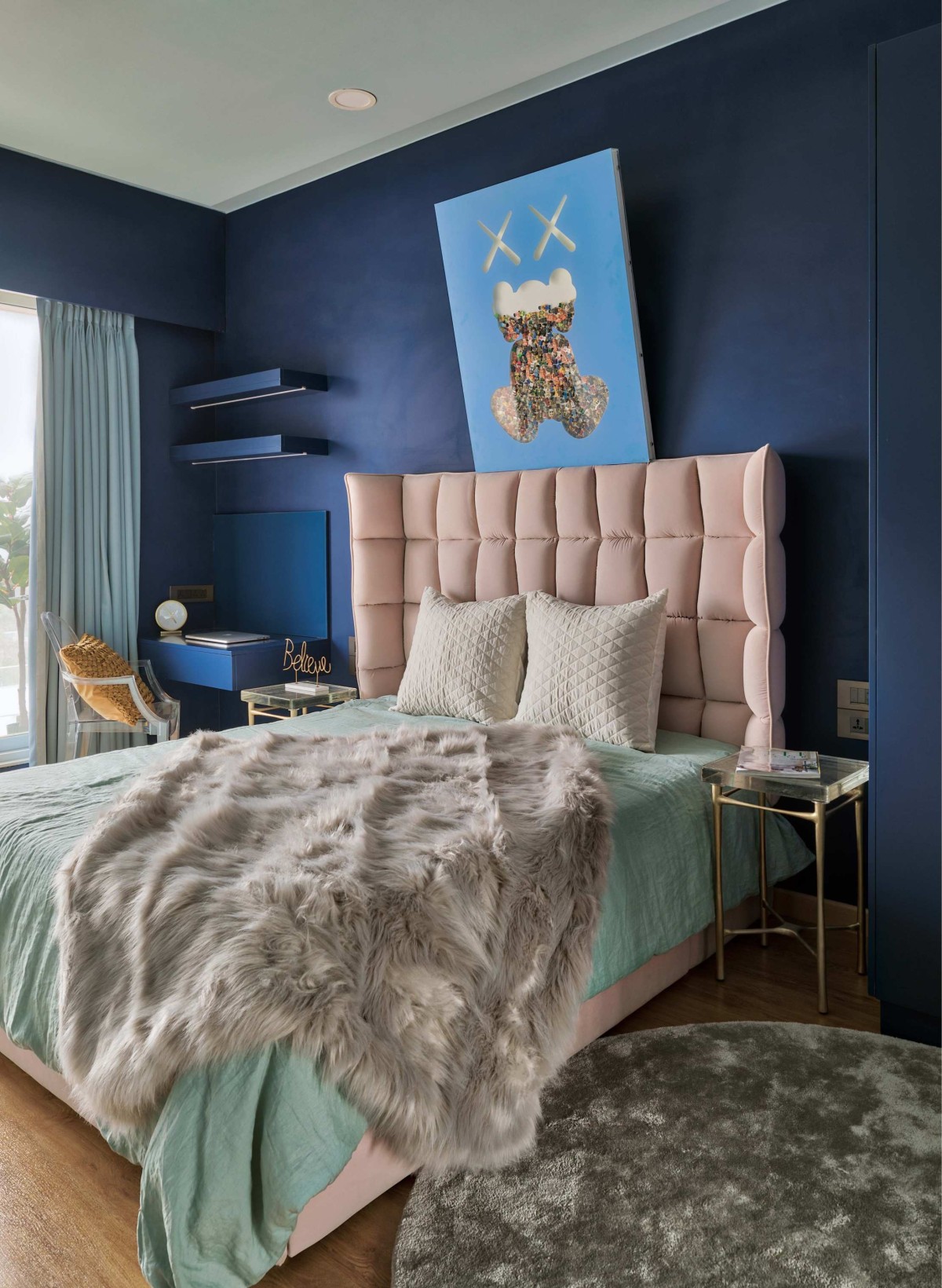 Kids Bedroom of Ashram Row House 101 by Karan Desai Studio Architecture + Design