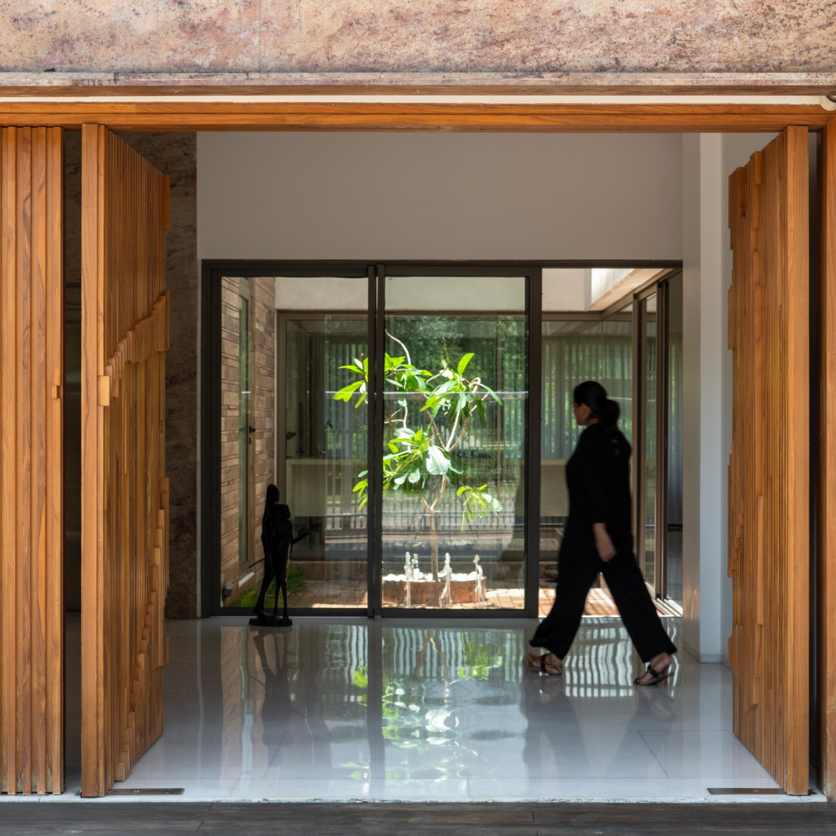 Entrance foyer of Residence 414 by Charged Voids