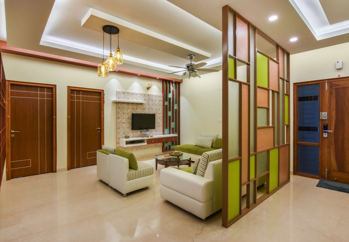 Living room of Bhartiya Residence by Vishwanath And Associates