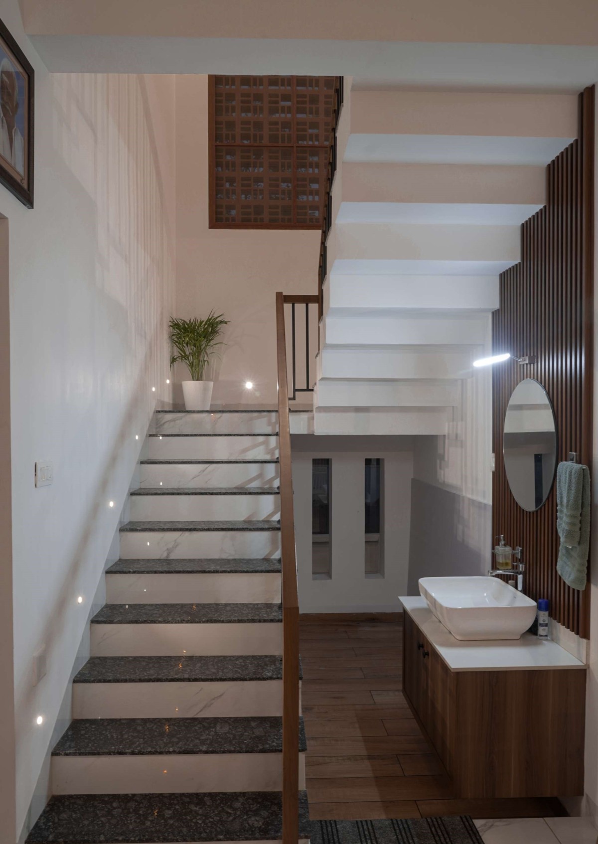 Staircase of Vrindavanam by Stria Architects