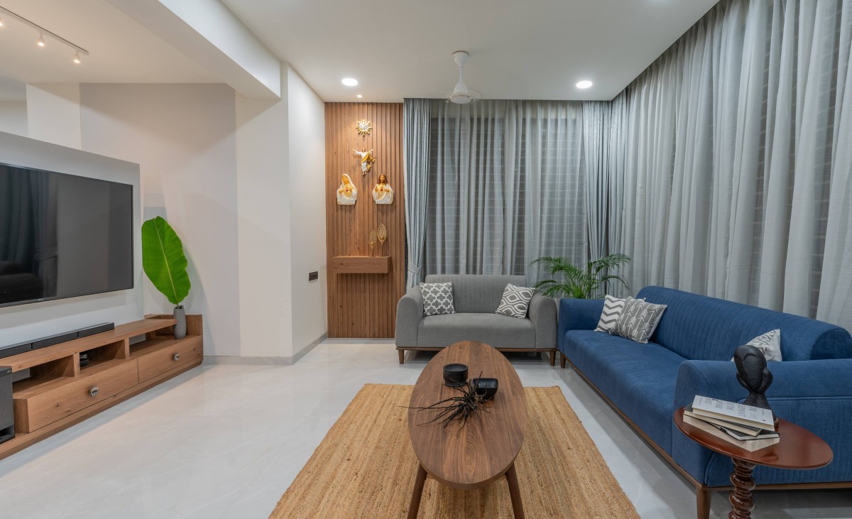 Living room of Sukoon by the Subtle Studio