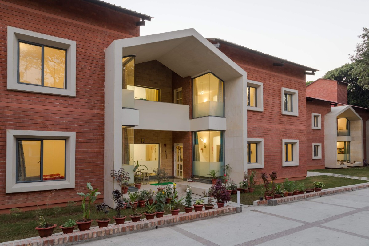 Exterior view of Teacher's Residences at The Doon School by Anagram Architects