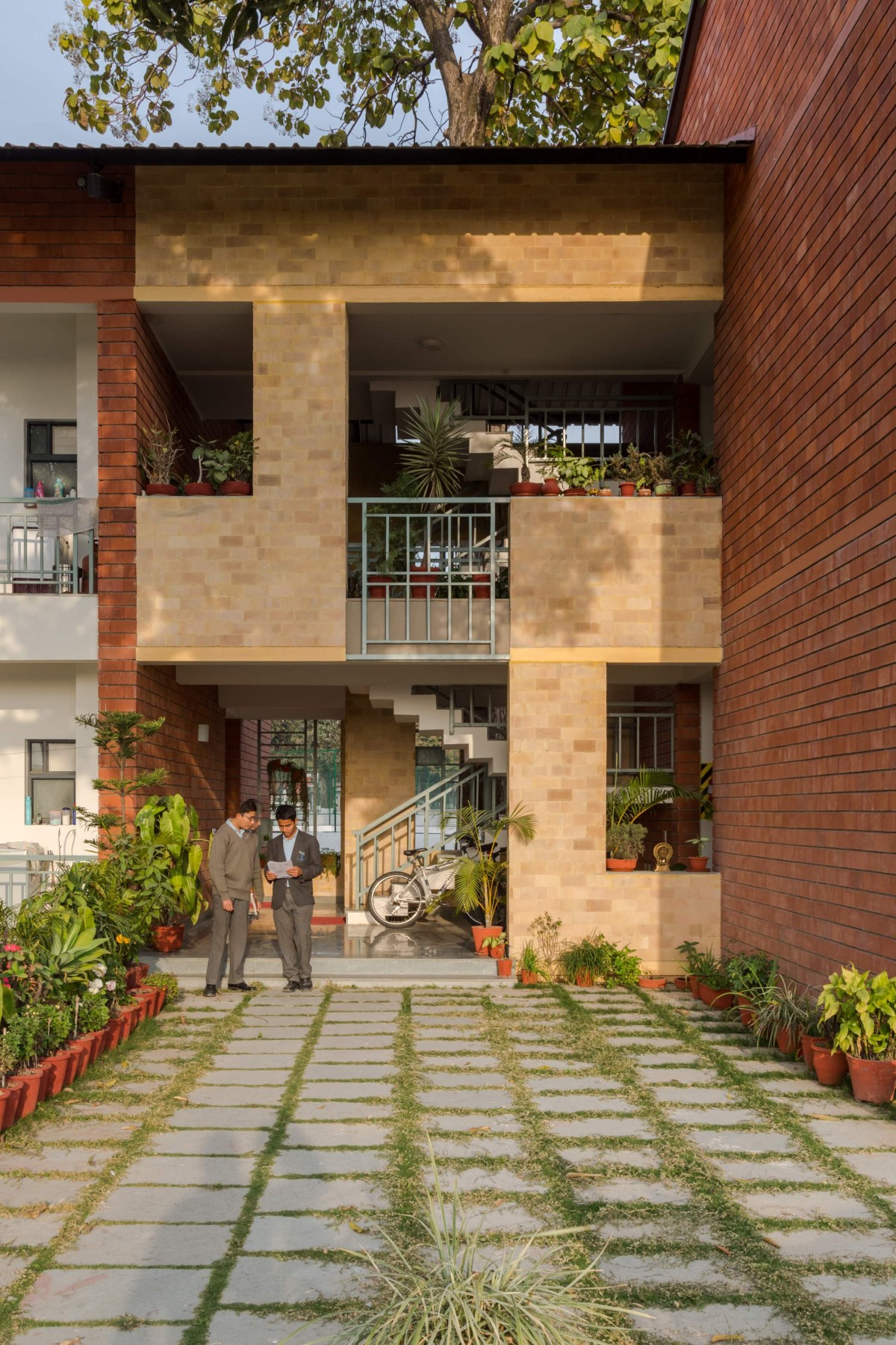 Porch of Teacher's Residences at The Doon School by Anagram Architects