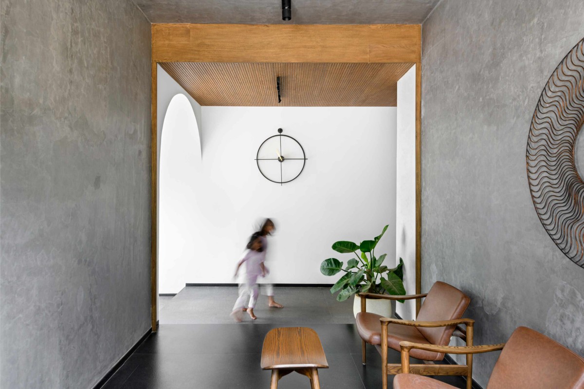 Seating area of The Hidden House by Aslam Sham Architects