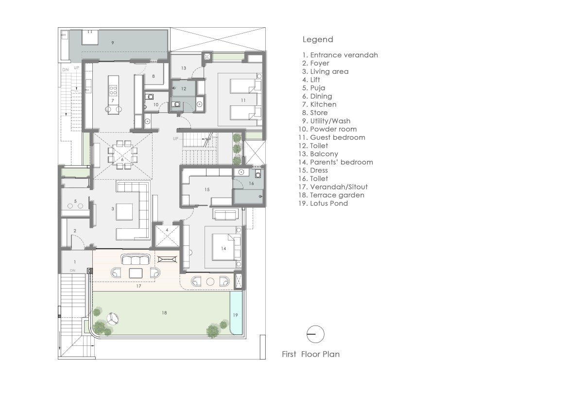 First Floor Plan of Nikunj by RKGA Consultants Pvt Ltd