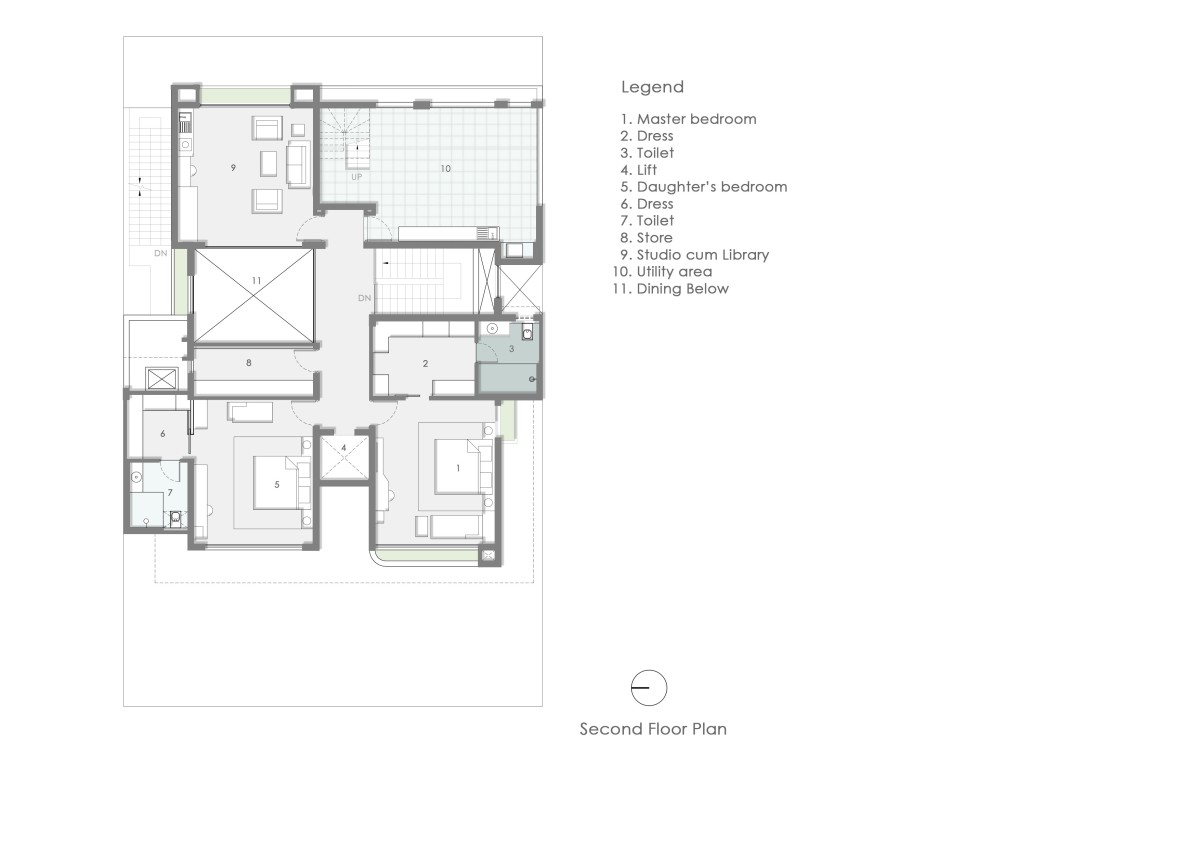 Second Floor Plan of Nikunj by RKGA Consultants Pvt Ltd