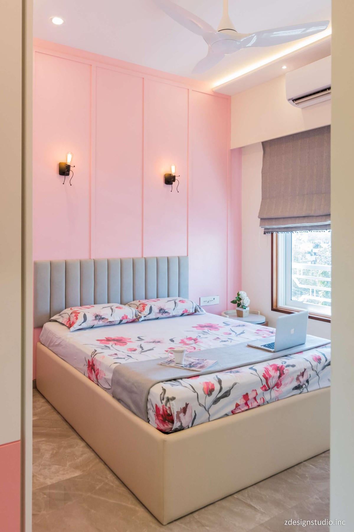 Daughters Bedroom of The Wood House by ZDesign Studio