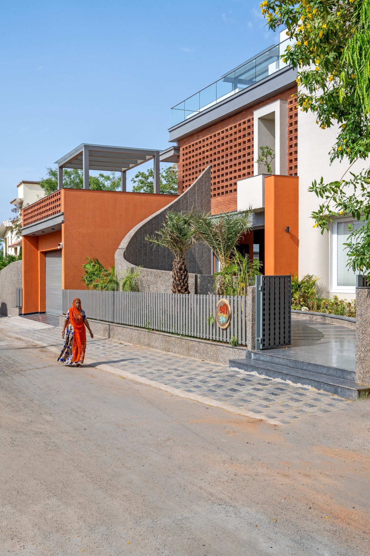 Exterior view of Shreekunj Bungalows by Shraddha Architects