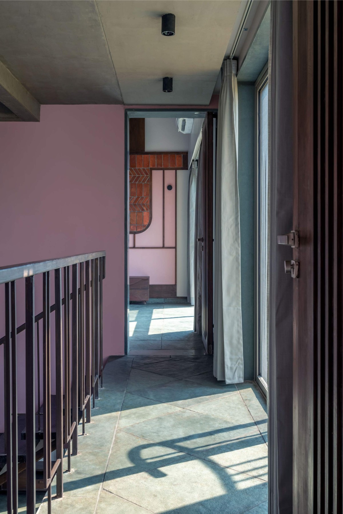 First floor passage of Colorful Vacation Home by Manoj Patel Design Studio