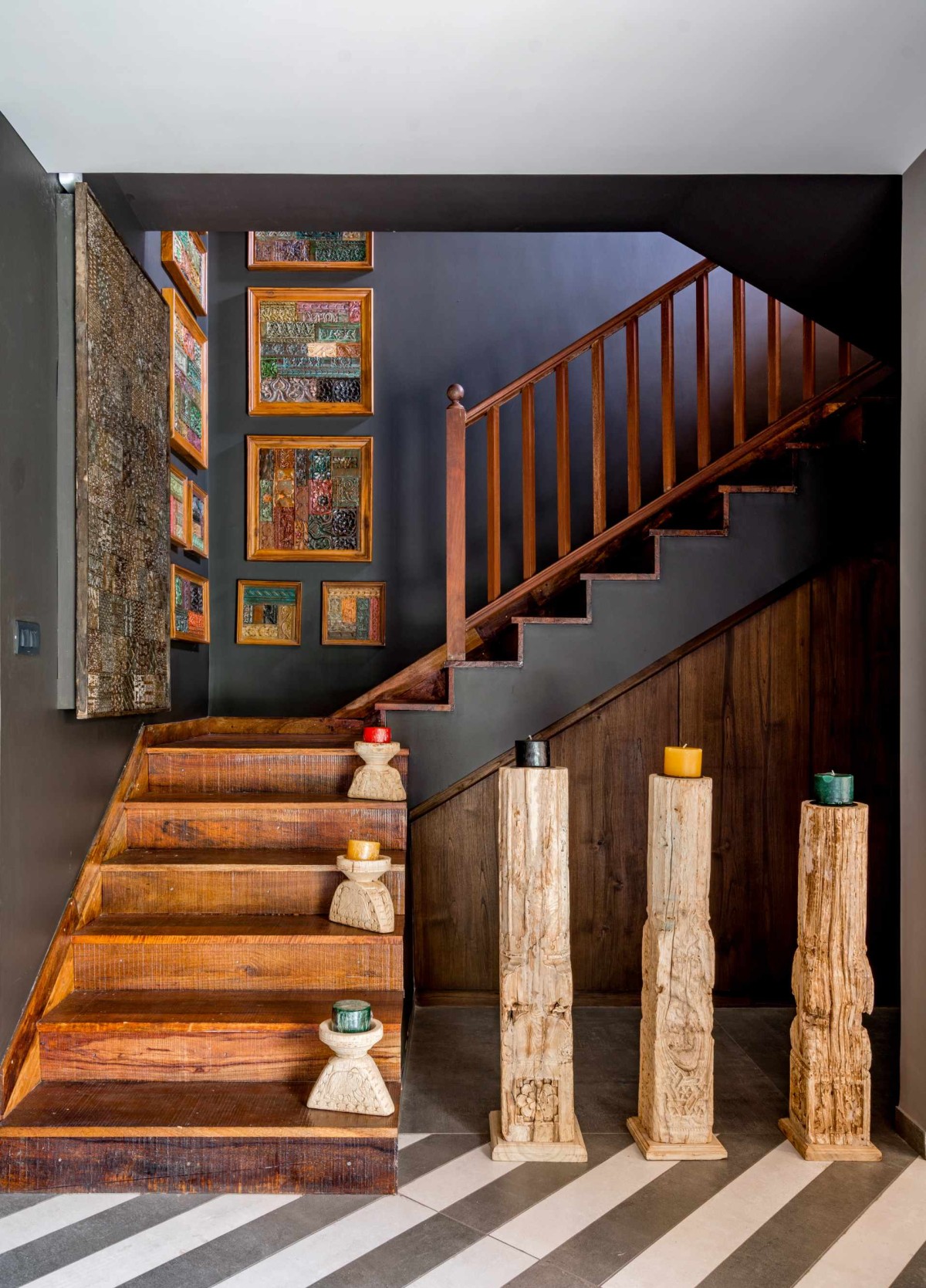 Staircase of The Boho House by Ace Associates
