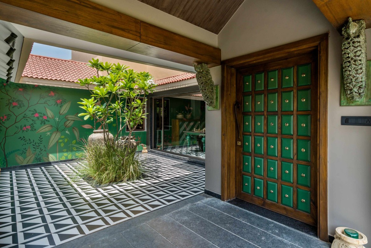 Courtyard of The Boho House by Ace Associates
