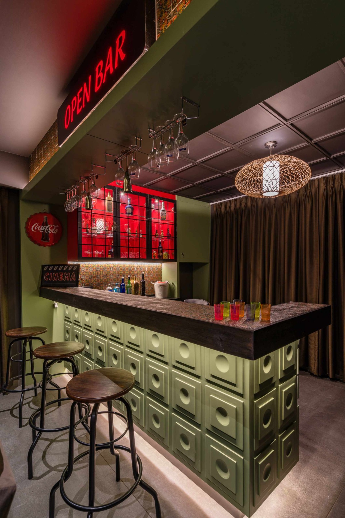 Bar of The Boho House by Ace Associates