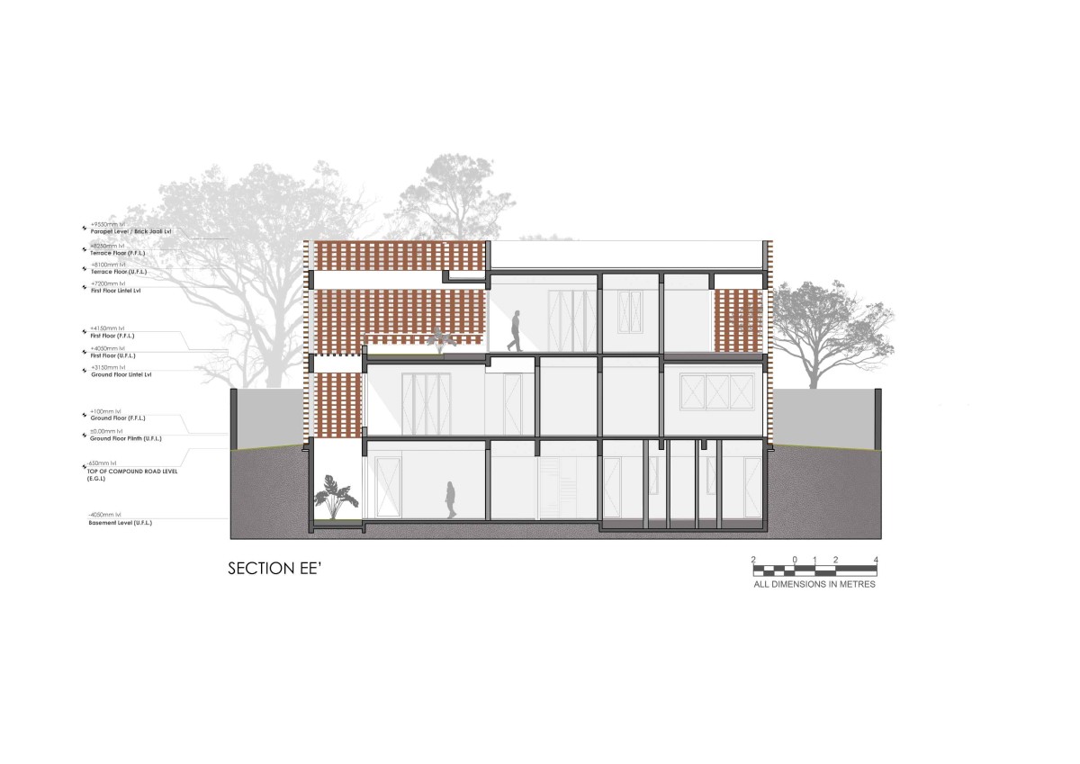 Section E of Ishtika House by SPASM Design Architects