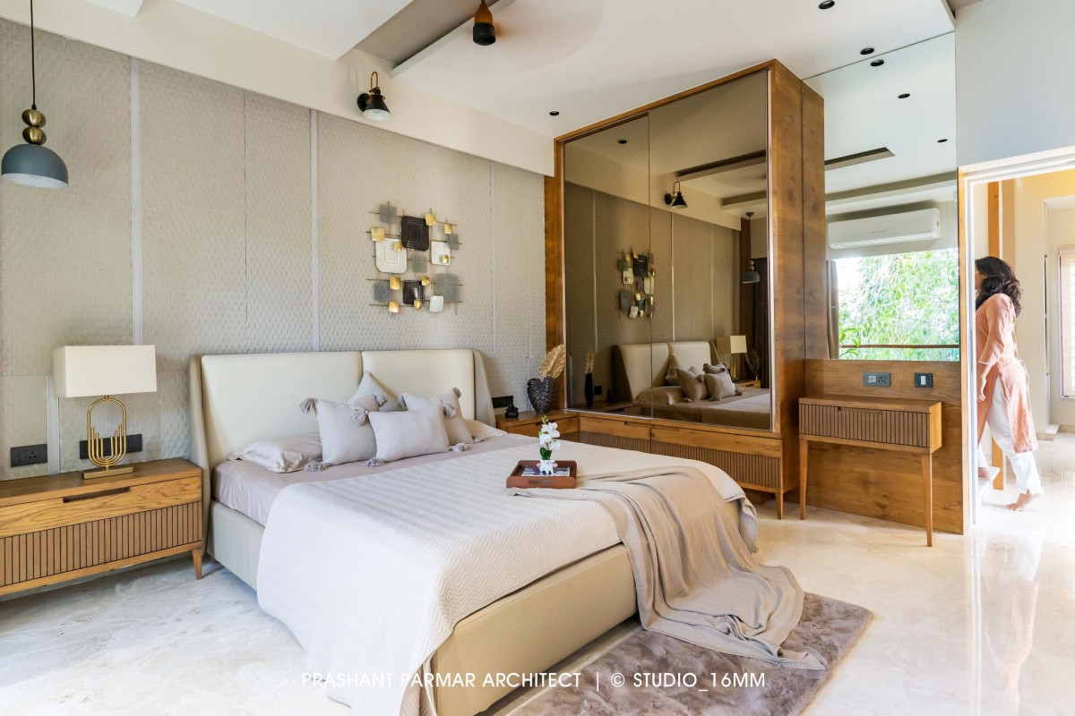 Sons Bedroom of Elevated Compact House by Prashant Parmar Architect  Shayona Consultant