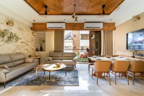 Elevated Compact House by Prashant Parmar Architect | Shayona Consultant