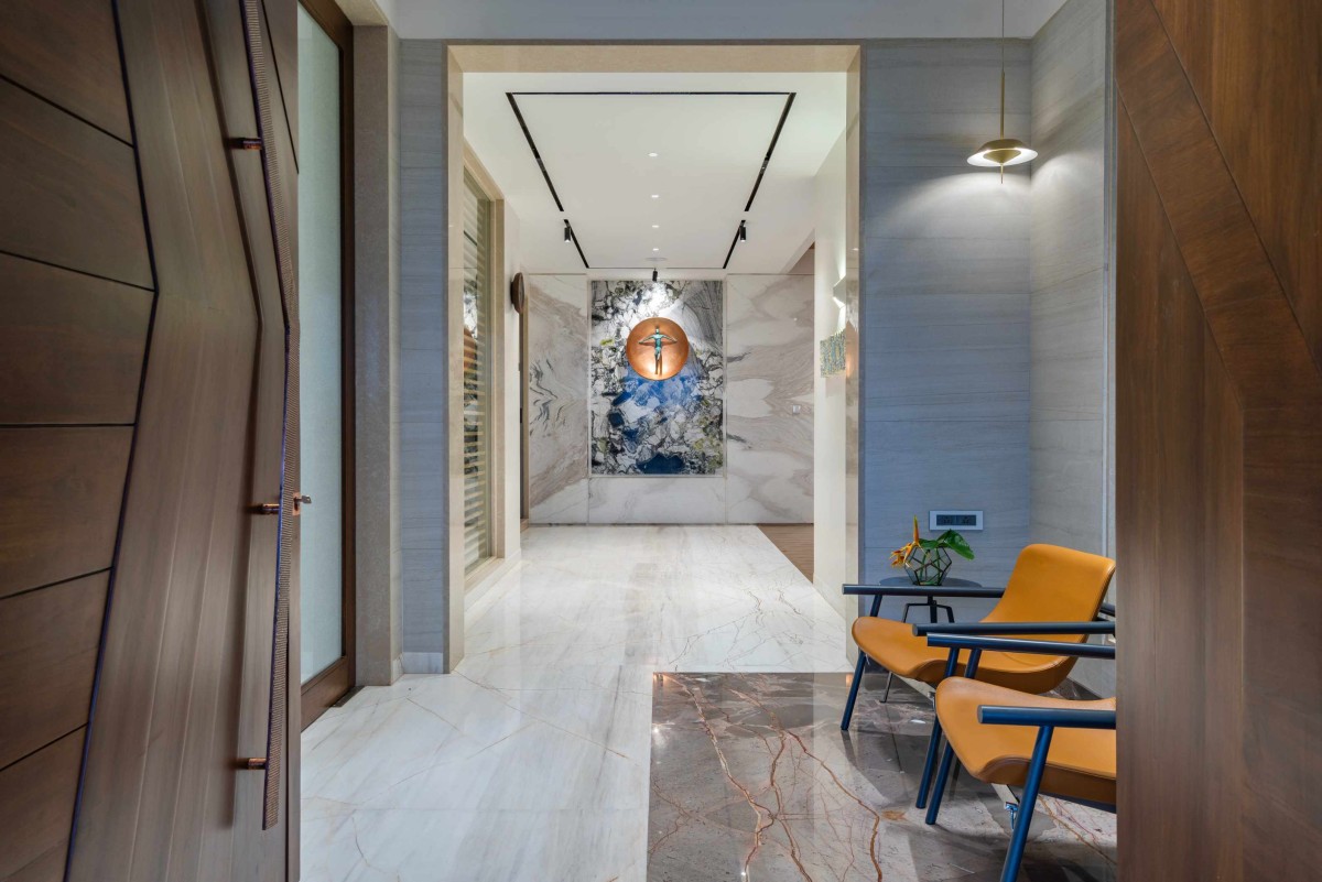 Foyer of House of Lights by Cubism Architects & Interiors