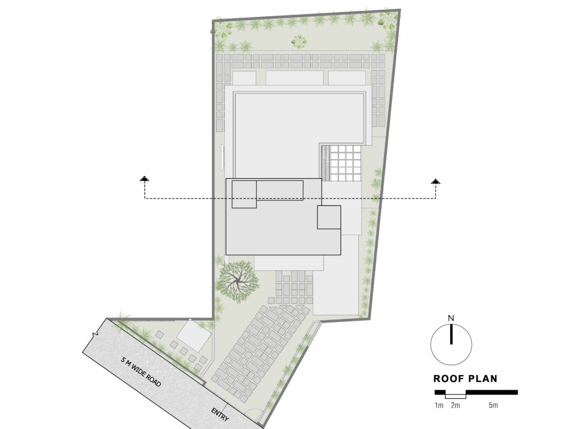 Roof plan of Meraki by Marar’s Design Practice