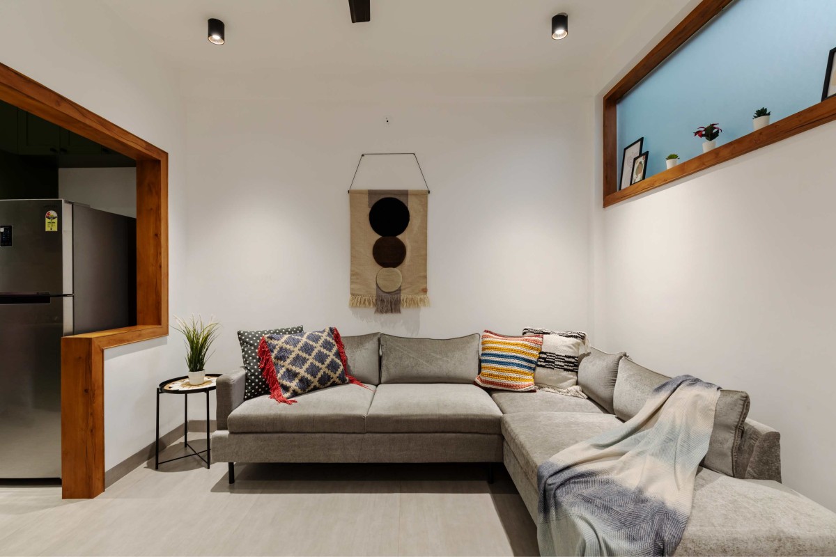 Family living of The Coral Project by Pranjal Agrawal Design Studio