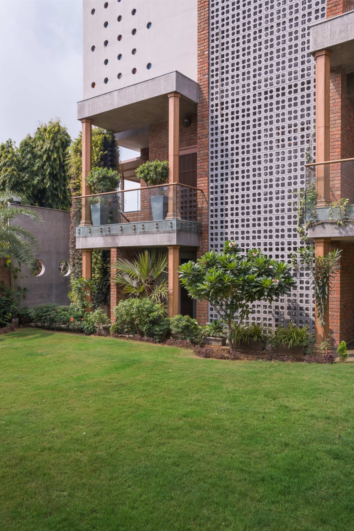 Exterior view of An Indian Abode by K.N. Associates