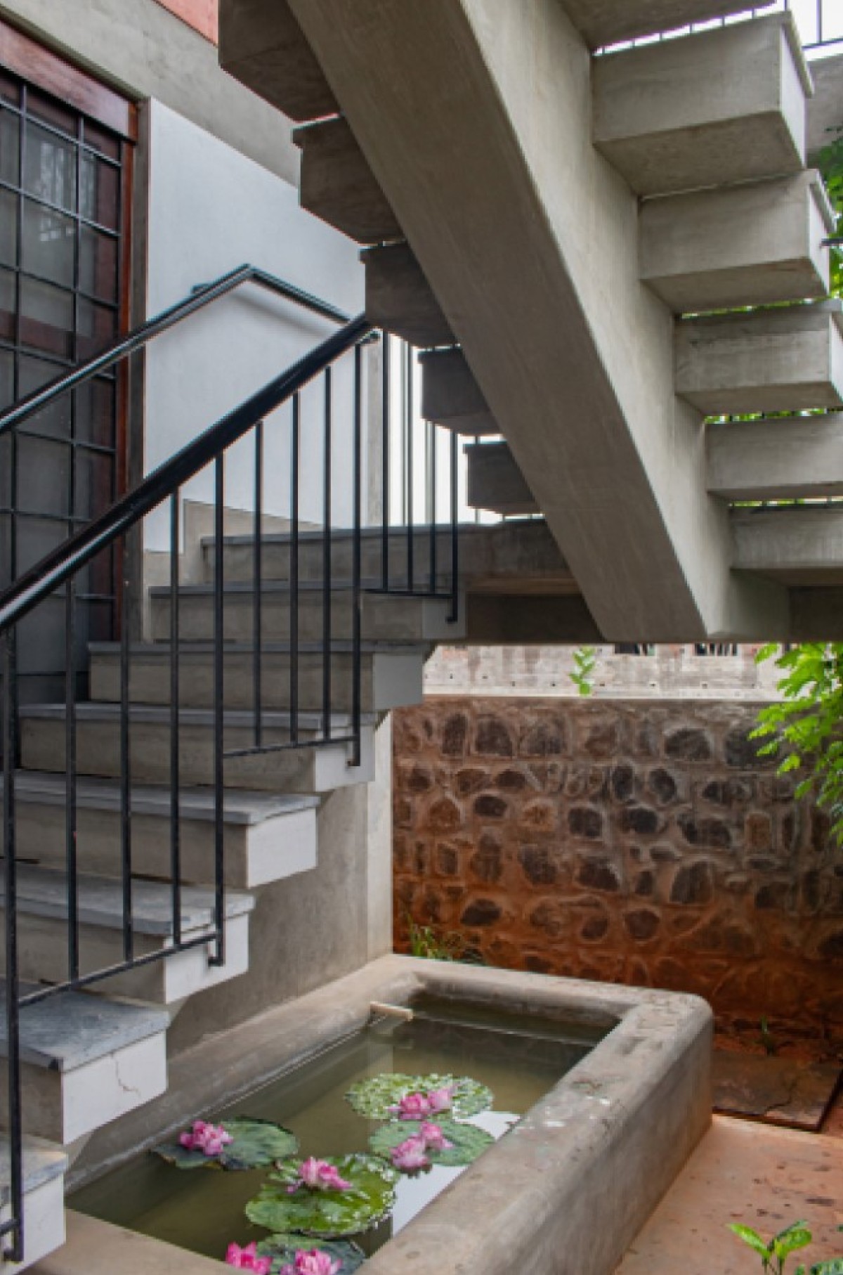 Staircase of Alamu Nilayam by RP Architects
