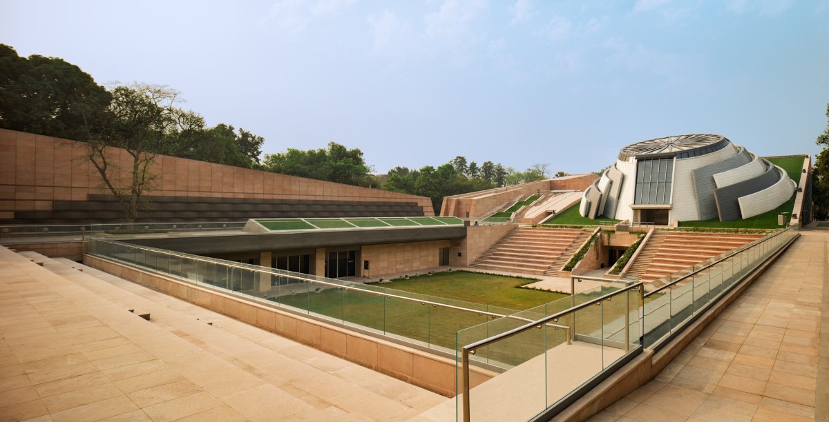 Exterior view of Pradhanmantri Sangrahalaya by Sikka Associates Architects