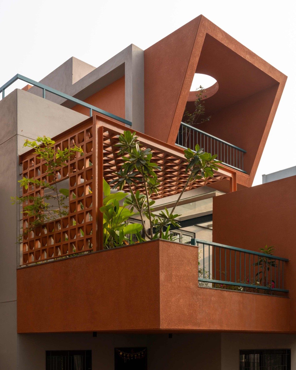 Balcony of Joshi Residence by Aakar Group of Consultancy