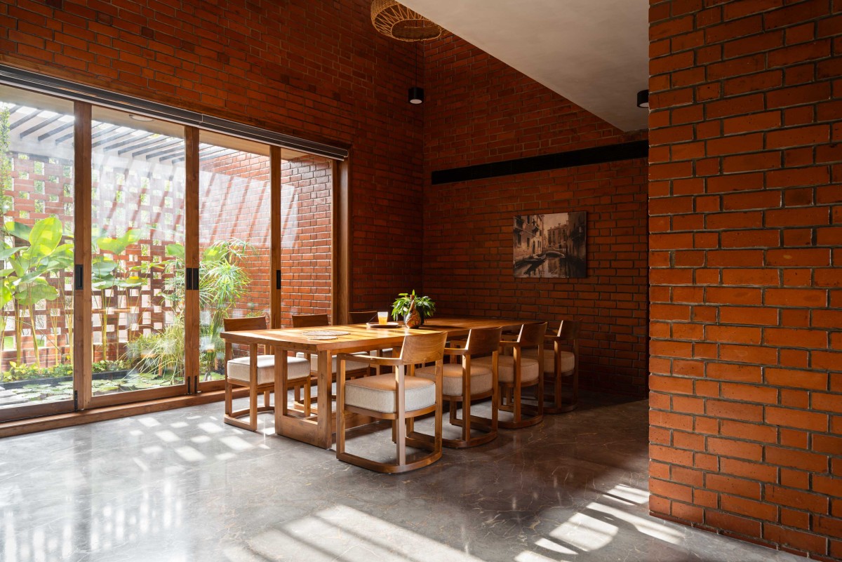 Dining of The Kenz House by Srijit Srinivas Architects