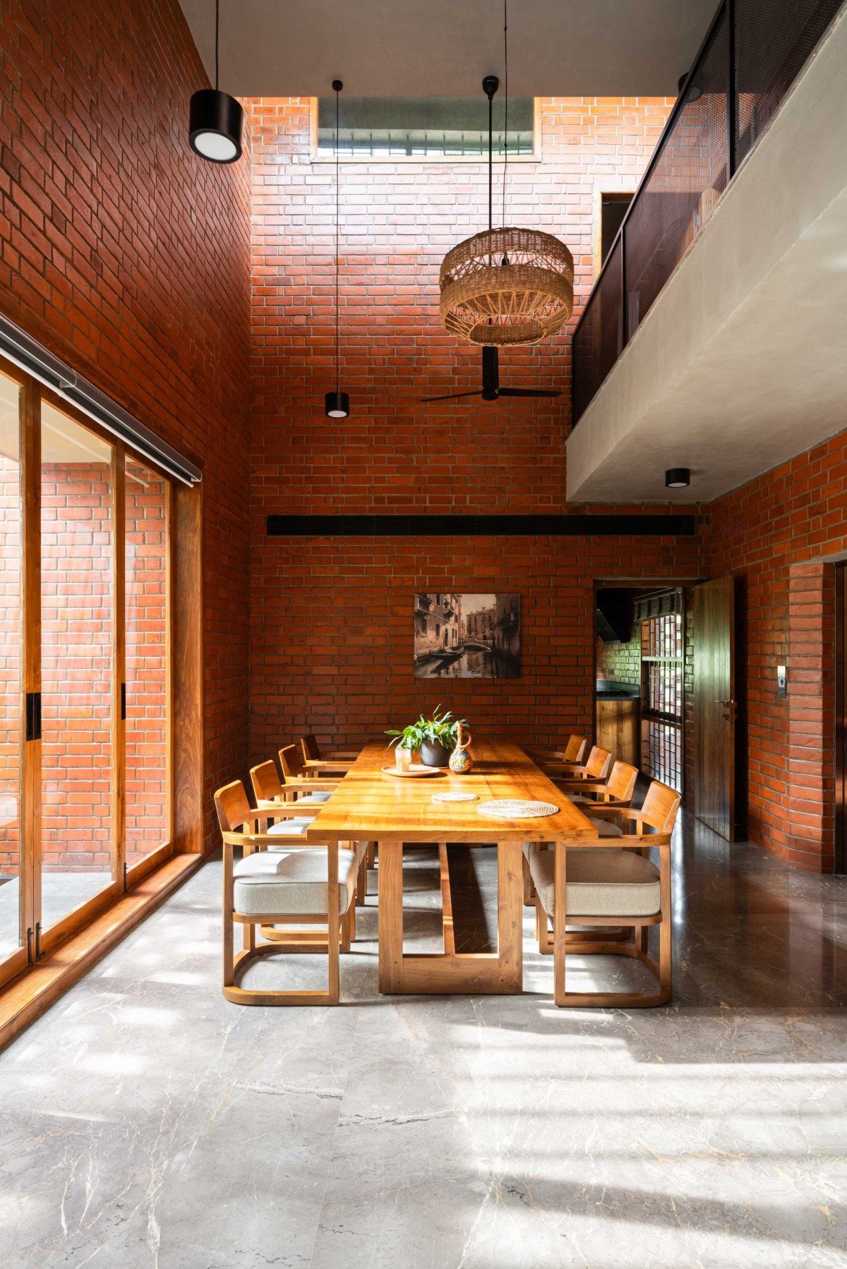 Dining of The Kenz House by Srijit Srinivas Architects