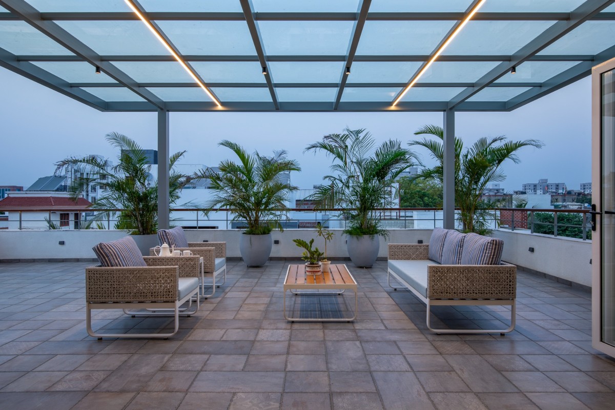 Terrace Gazebo of The RAS House by Nirmanam Design Studio