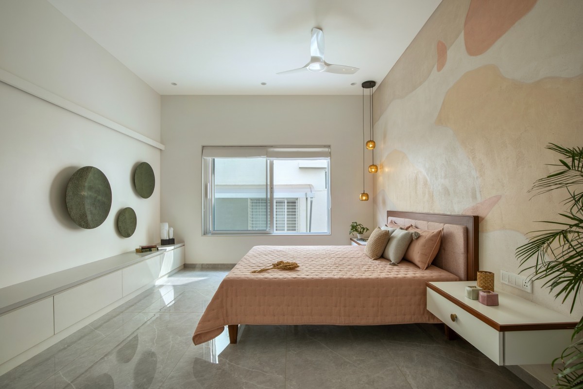 Bedroom 2 of The RAS House by Nirmanam Design Studio