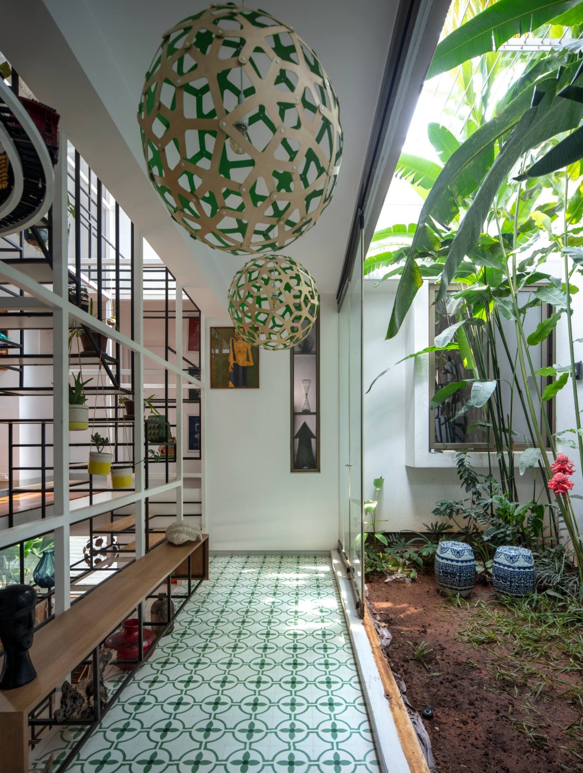 The Gallery with the Elevated Garden of Aadyam by Gaurav Roy Choudhury Architects