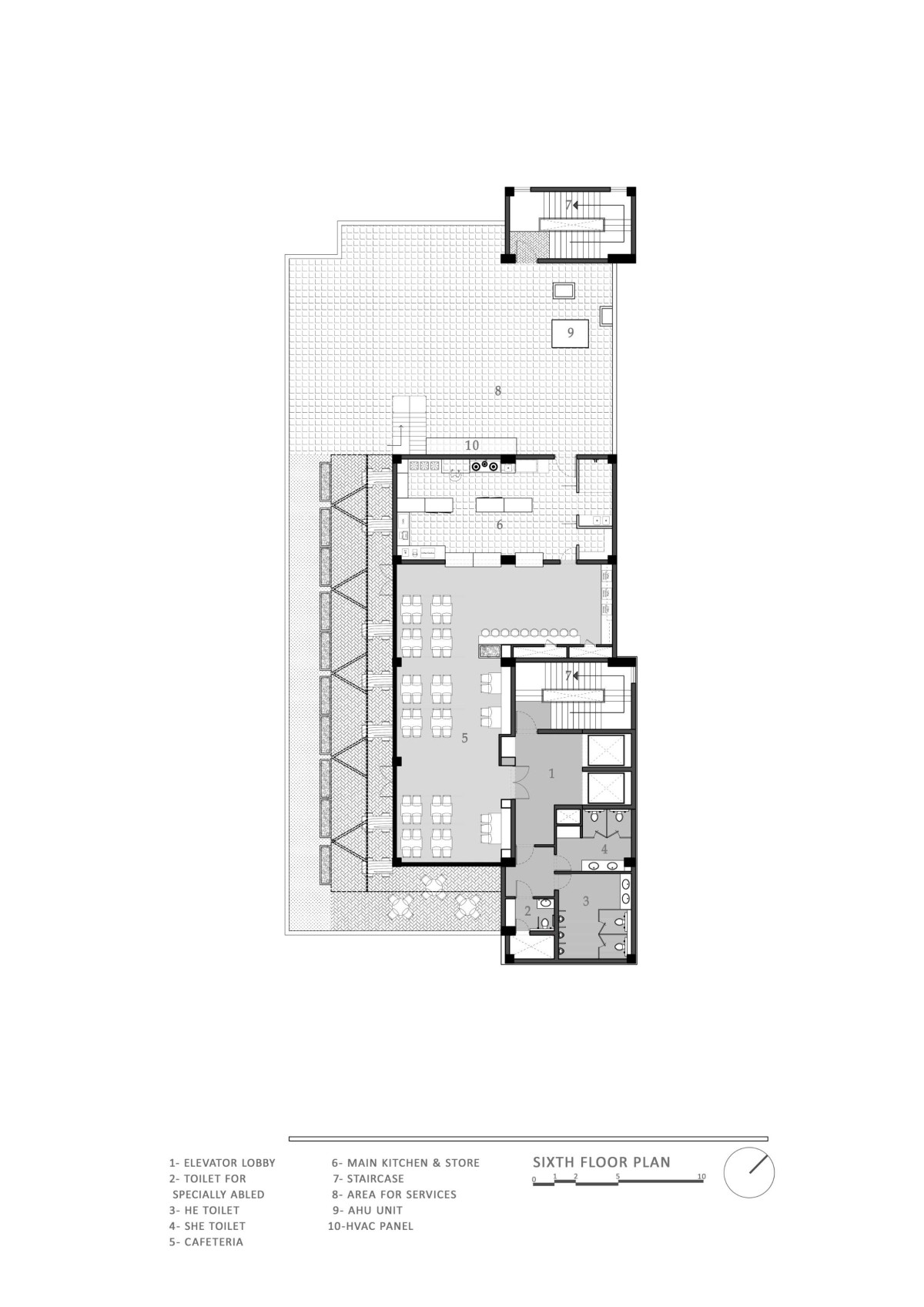Sixth floor plan of Outline by Design Three Sixty