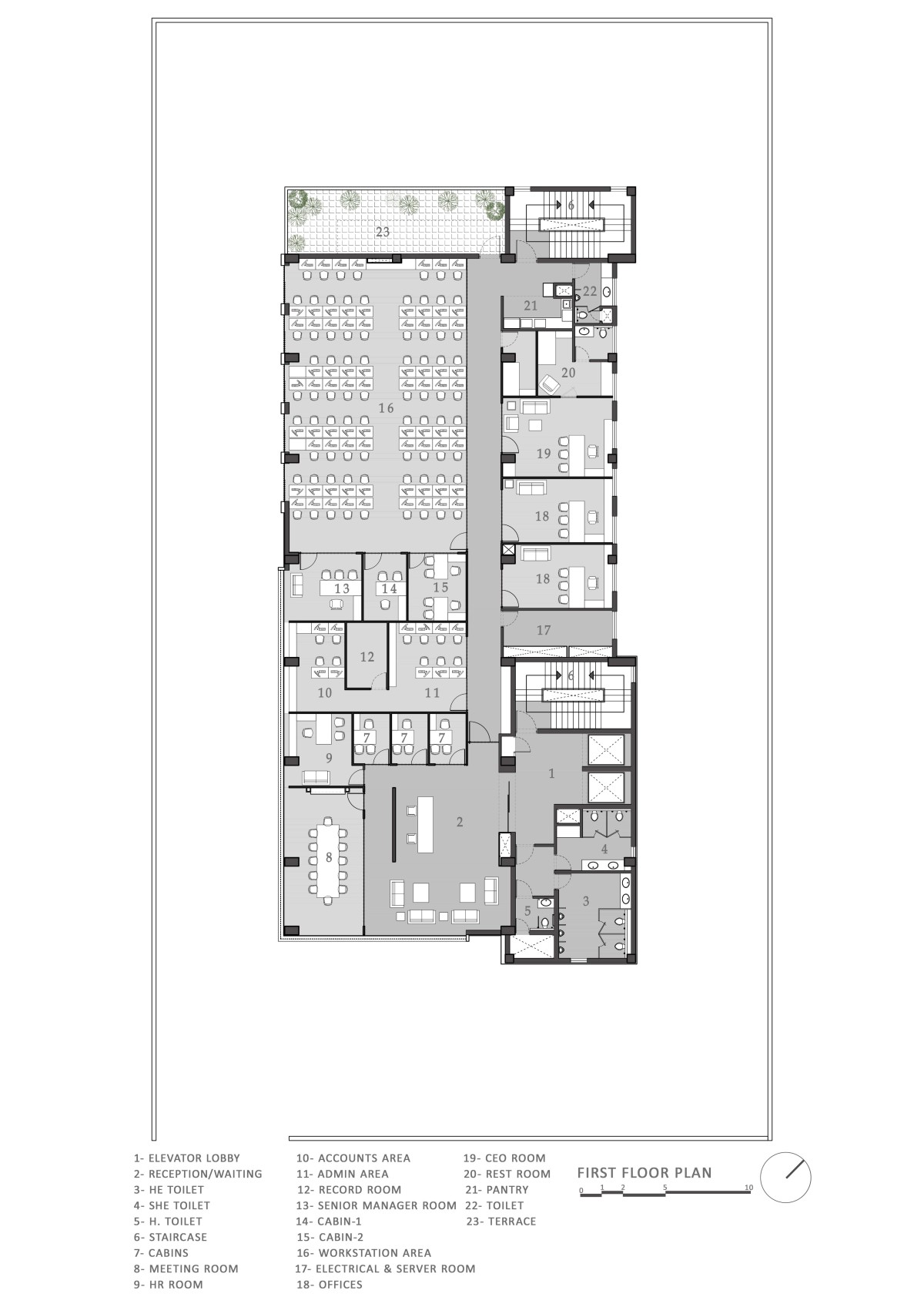 First floor plan of Outline by Design Three Sixty