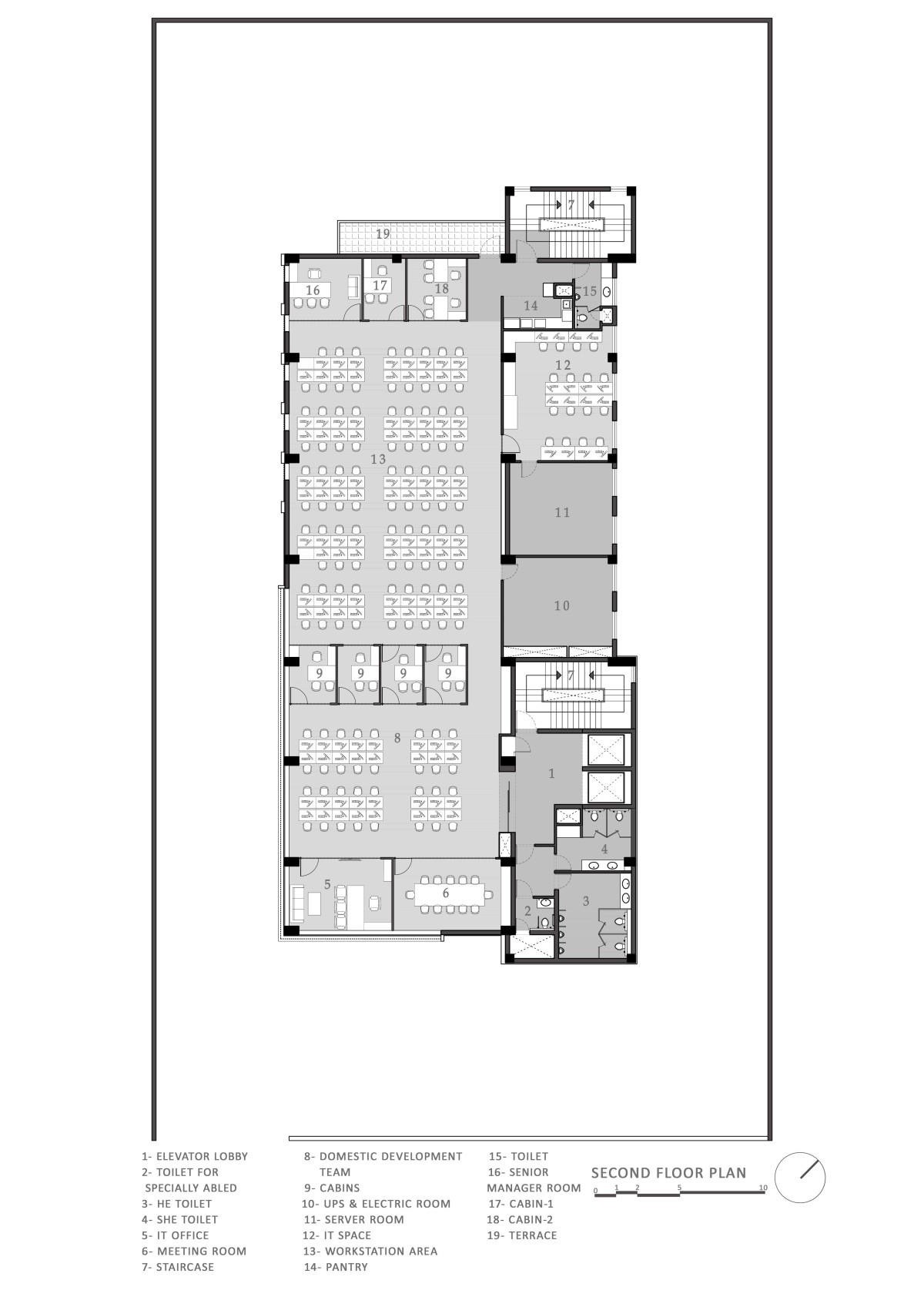 Second floor plan of Outline by Design Three Sixty